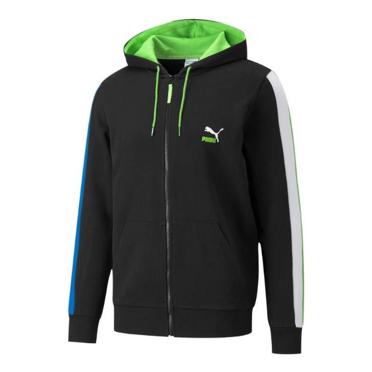 PUMA CLSX ColBlock Hoodie 'Black' 534156-51 - 1