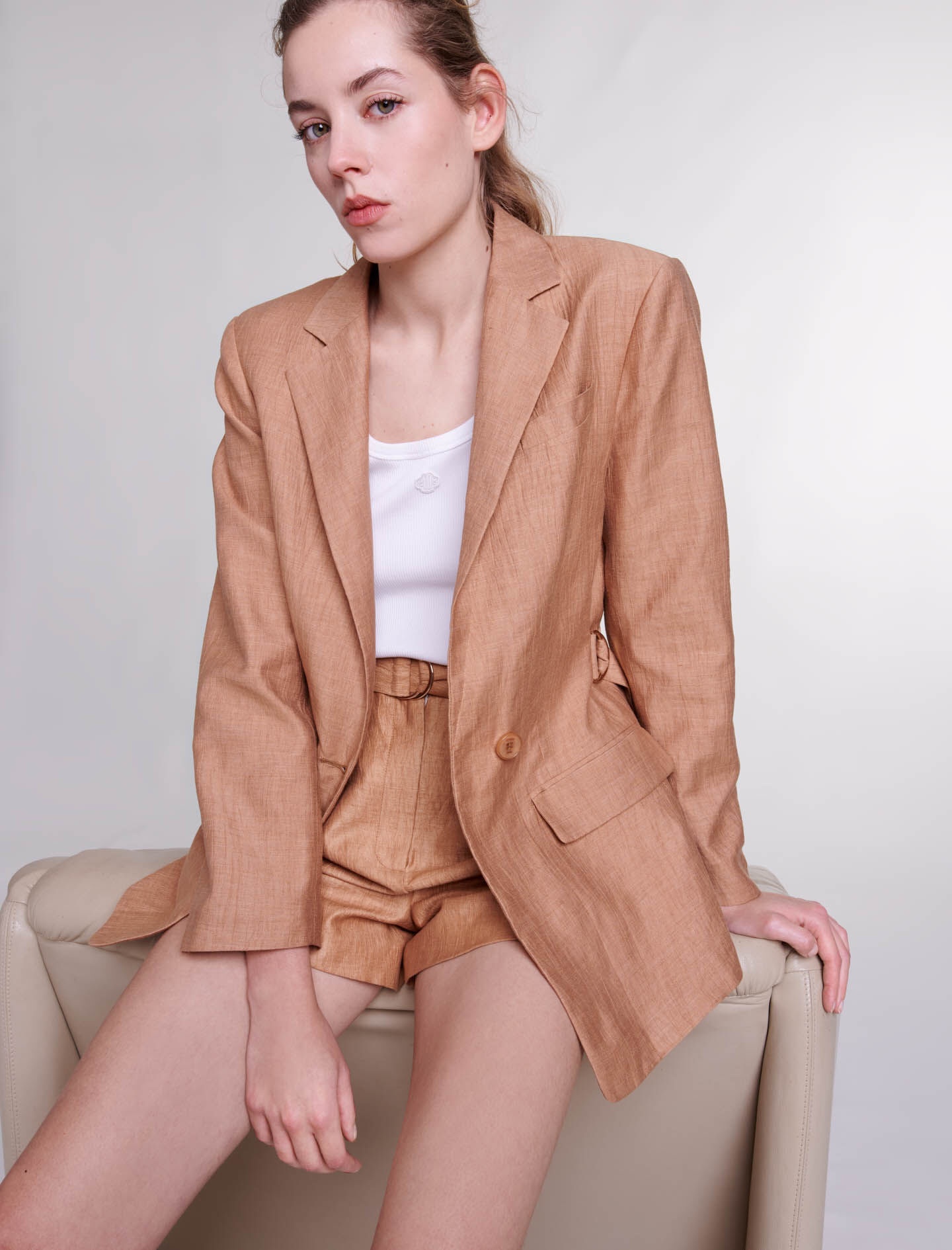 Linen suit jacket - 7