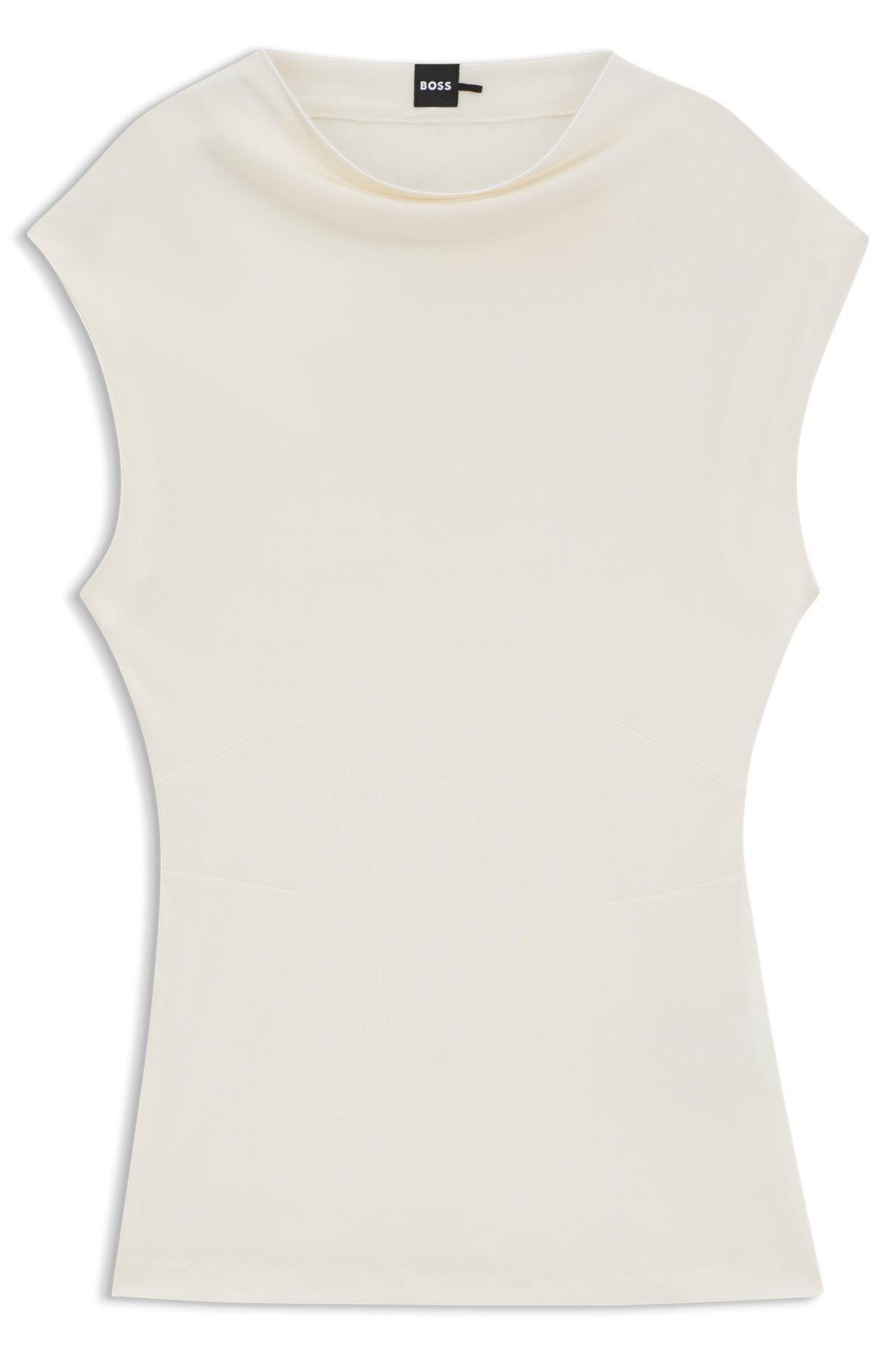 HIGH-NECK TOP IN MATTE FABRIC - 1