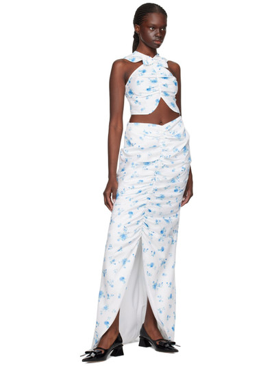 SHUSHU/TONG White Floral Maxi Skirt outlook