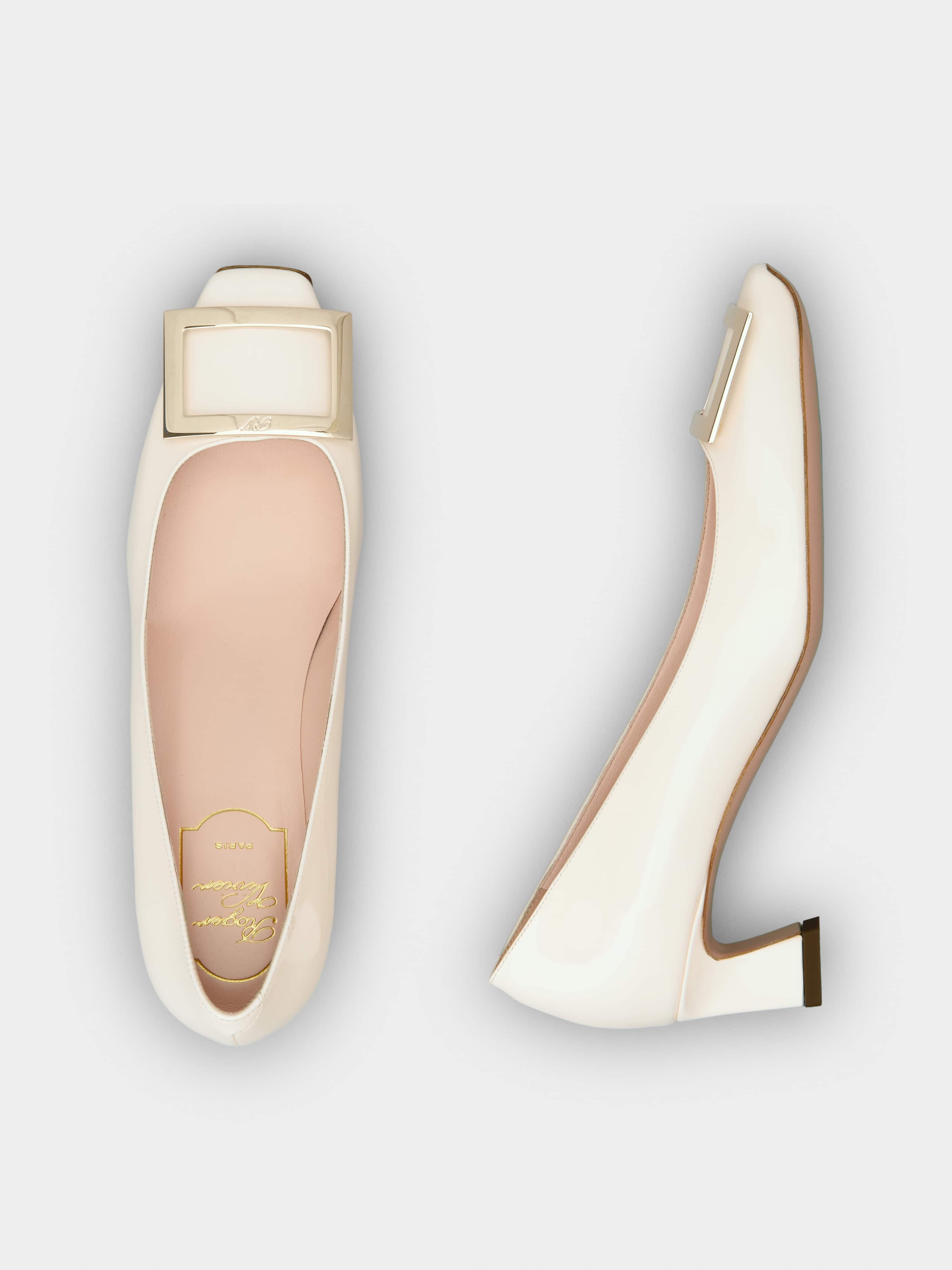 Trompette Metal Buckle Pumps in Patent Leather - 7