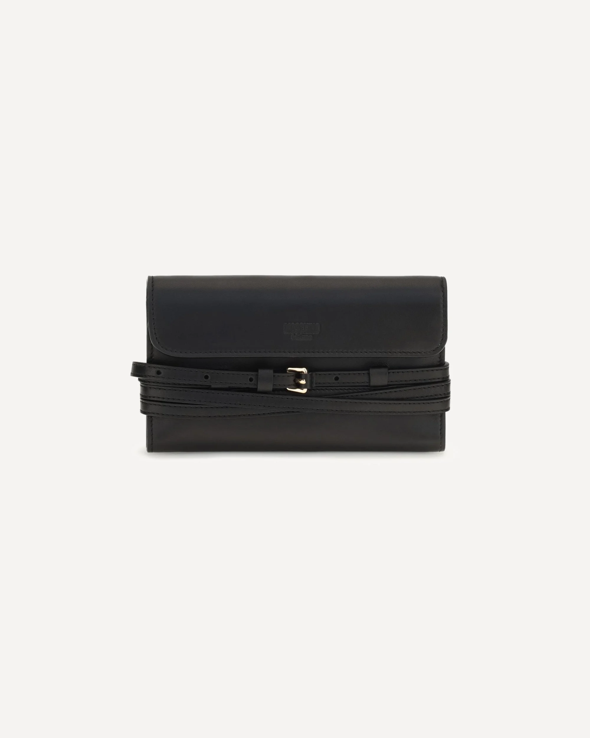 Leather Wallet with buckle detail - 1