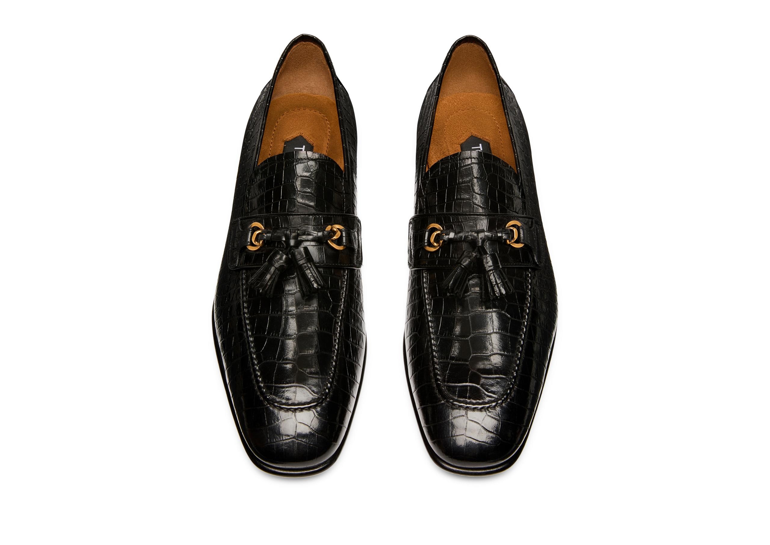 PRINTED ALLIGATOR SEAN TASSEL LOAFER - 2