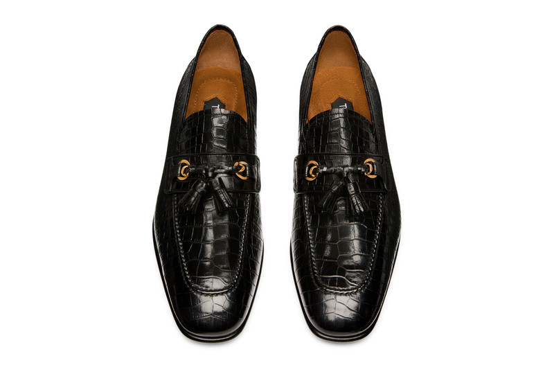 TOM FORD PRINTED ALLIGATOR SEAN TASSEL LOAFER outlook