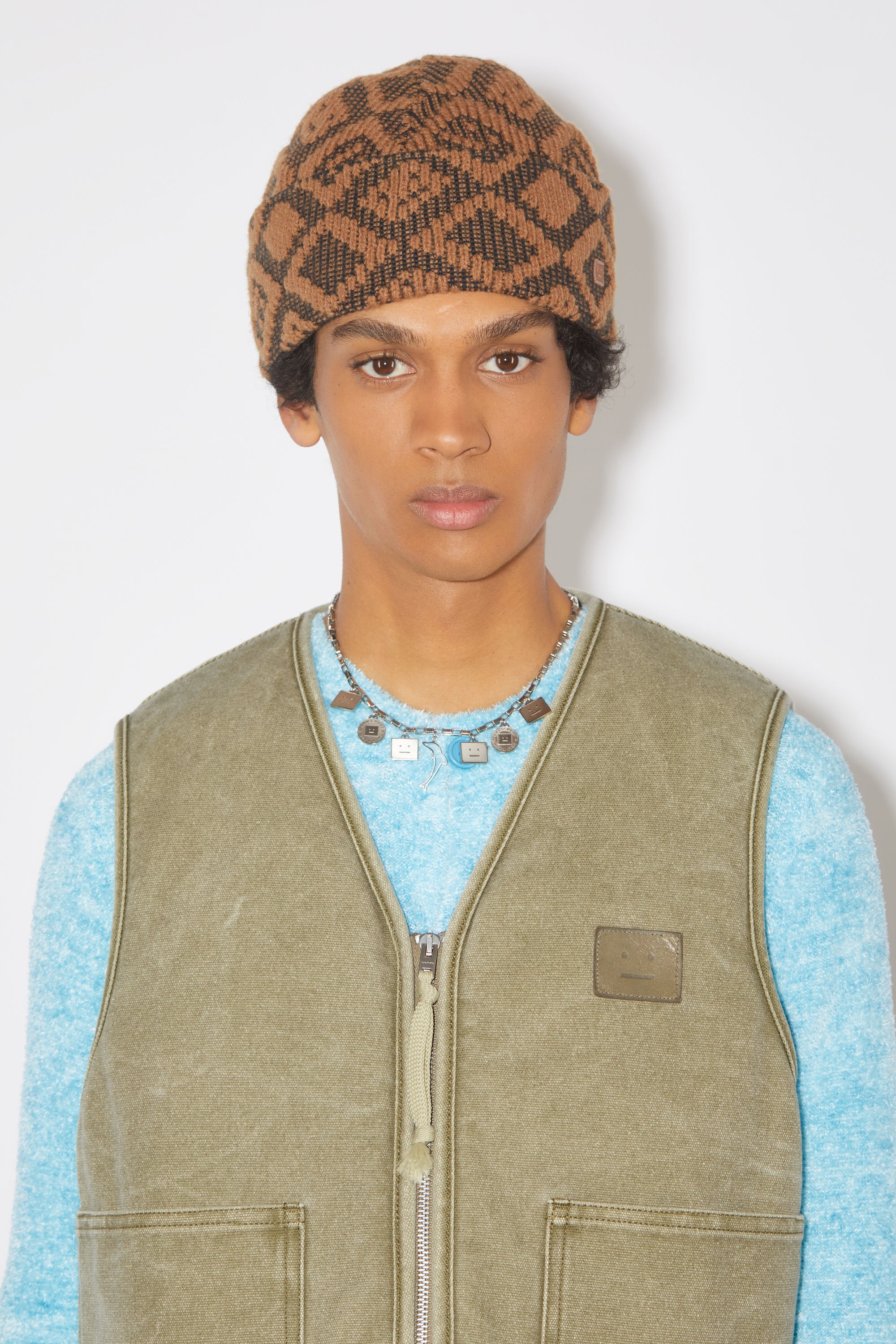 Canvas padded vest - Khaki beige - 6