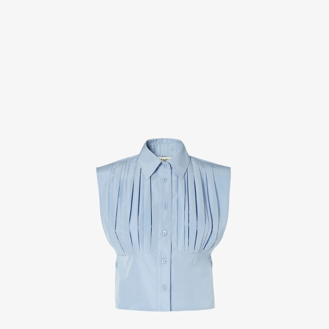 Top Light blue faille top - 1