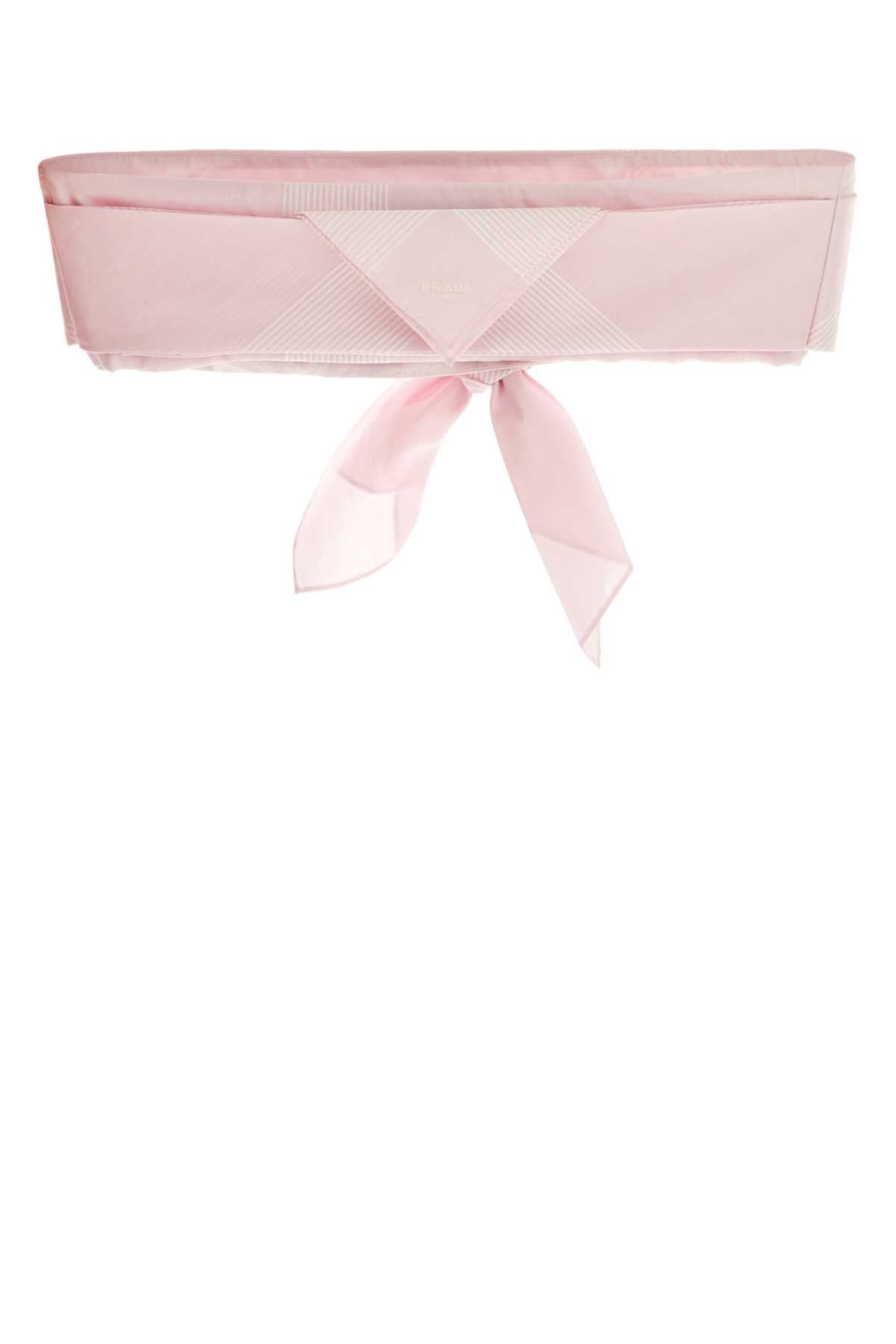 Prada Women Pastel Pink Cotton Crop-Top - 2