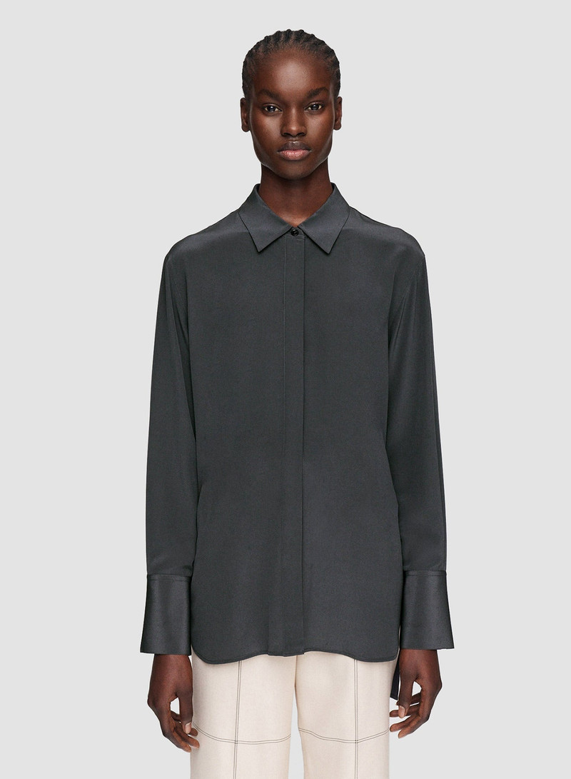 Silk Crepe de Soie Bold Blouse 3