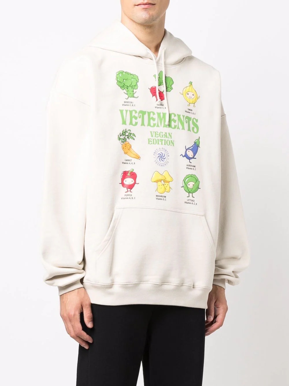 vegetables graphic-print hoodie - 4