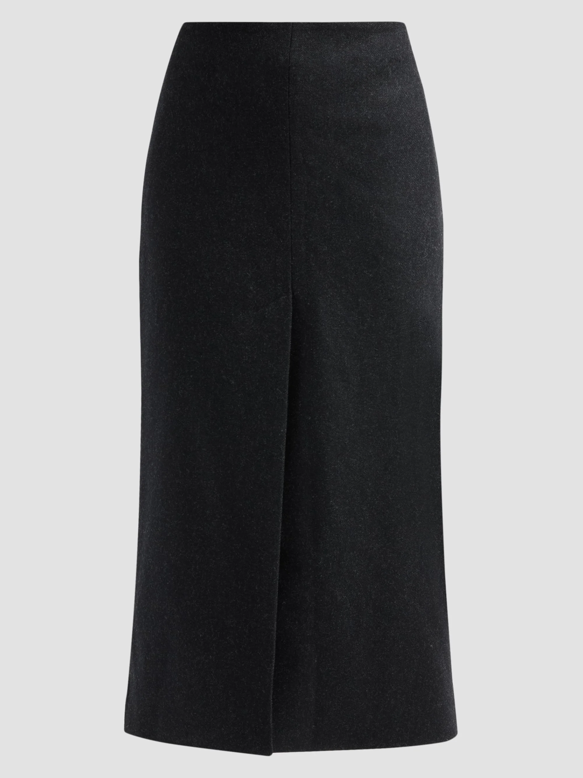 Women's Mariha Wool Midi Skirt - Dark Charcoal - 1