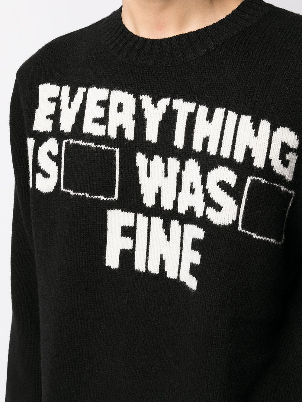 I'm Fine crewneck sweater - 5