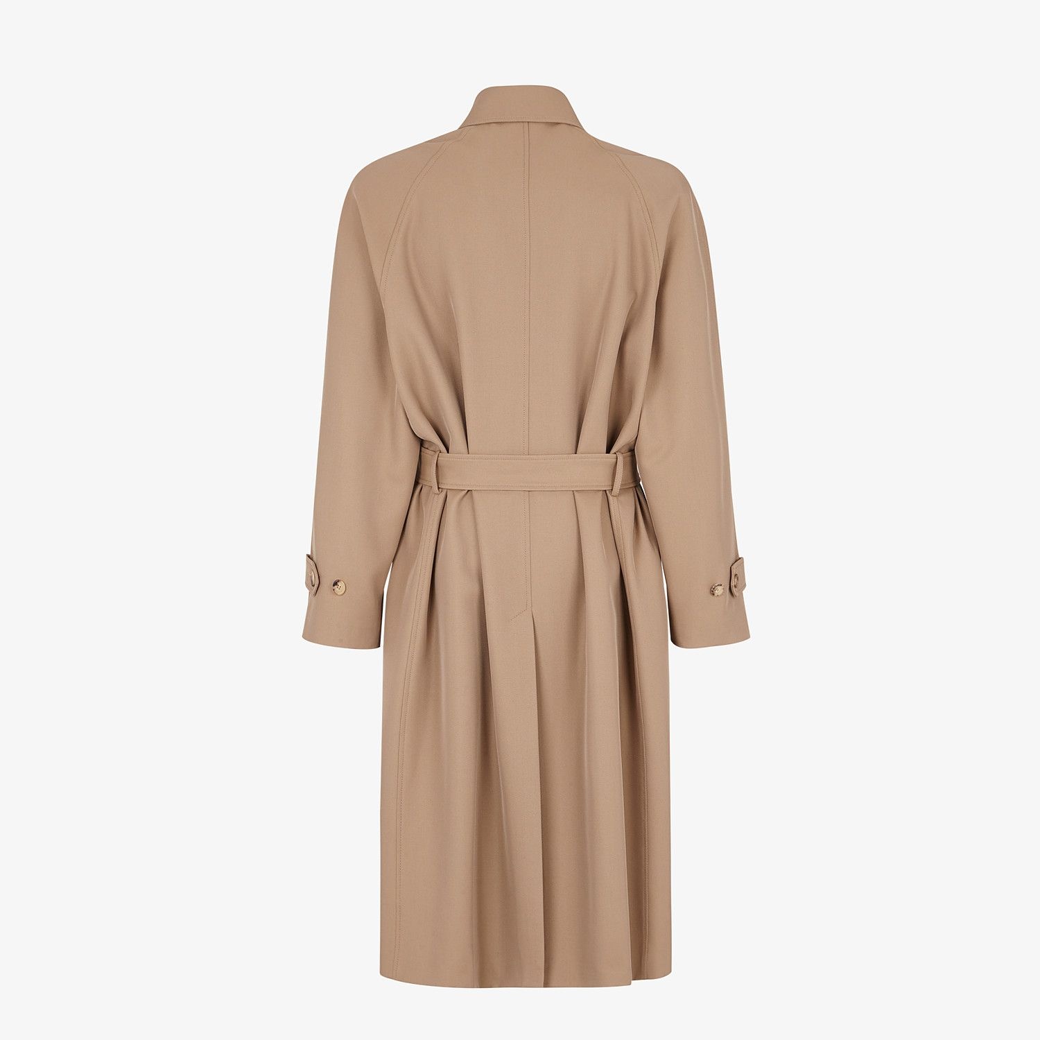 Beige wool trench coat - 2