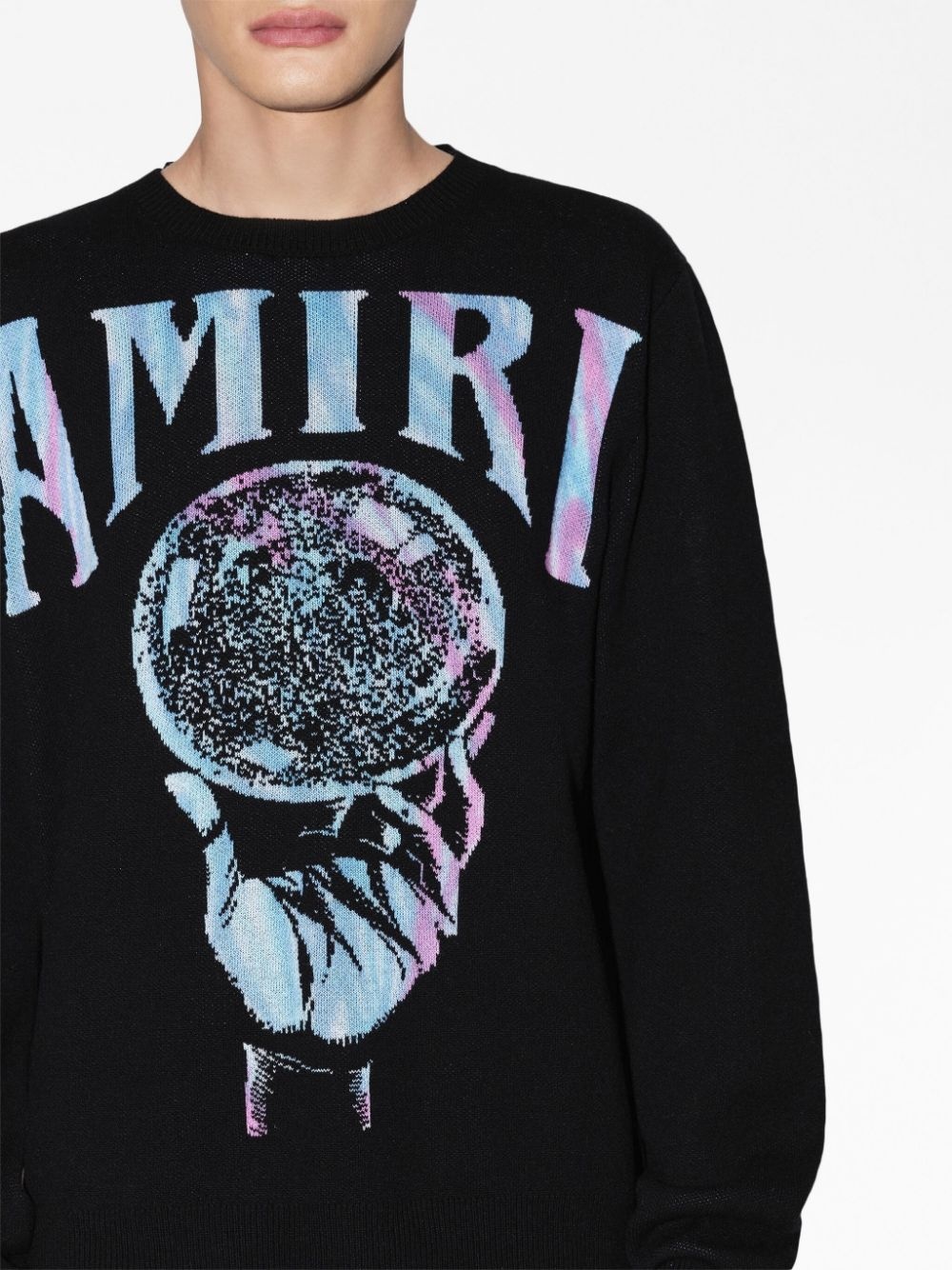 crystal ball print long-sleeve sweatshirt - 5