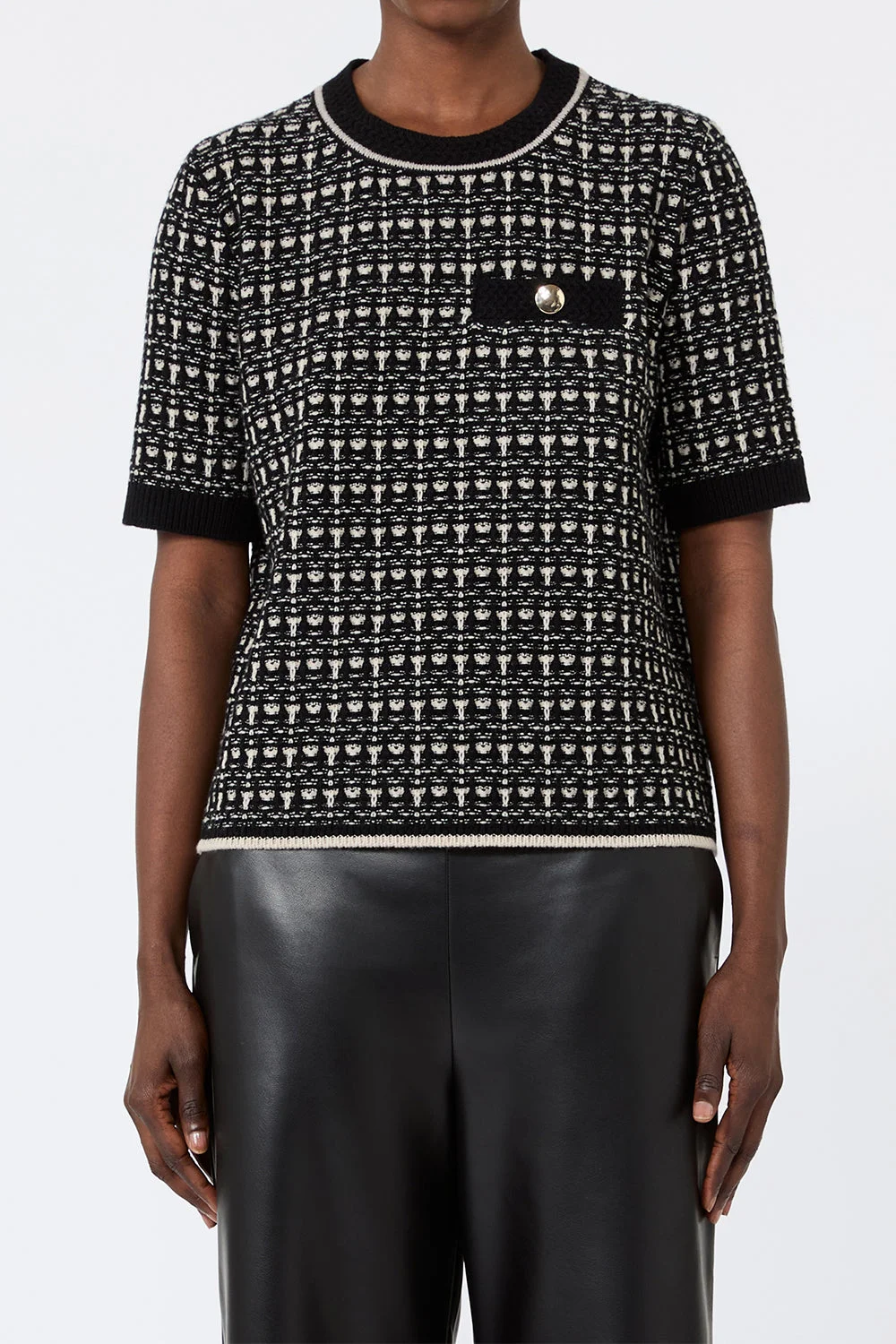 Jacquard Sweater - 1