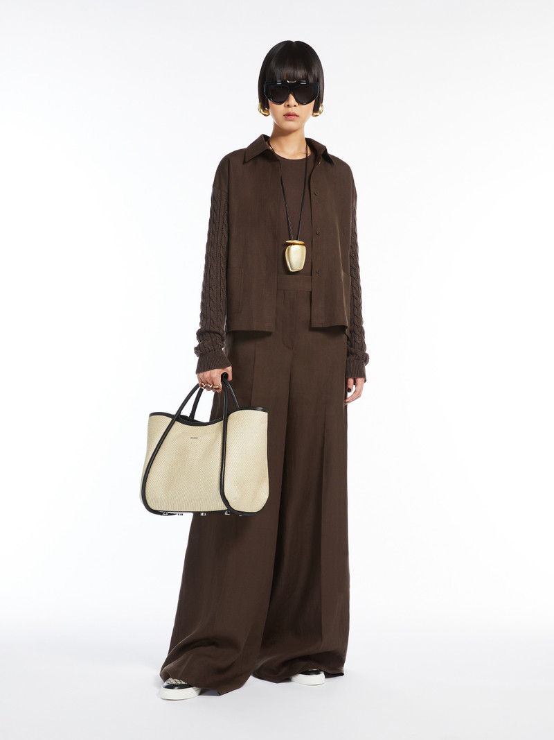 SUMMERMARINES Small raffia-look fabric Marine bag 7