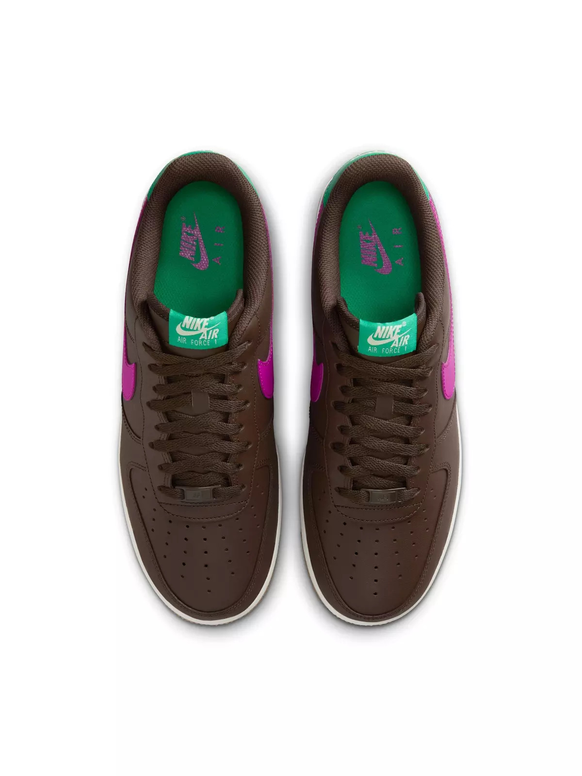 Air Force 1 '07 "Baroque Brown/Vivid Purple/Stadium Green" Men's Shoe - 6