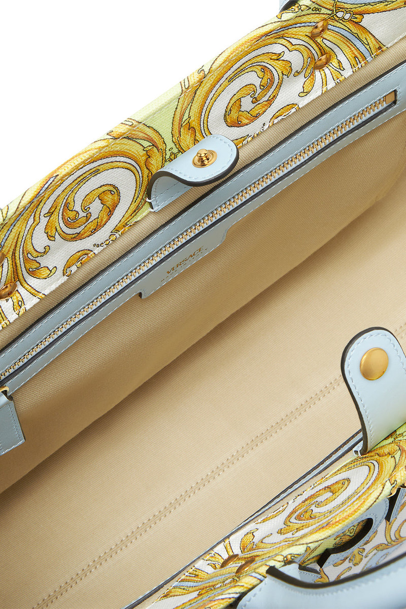 VERSACE La Medusa Large Tote Bag - Light Blue outlook