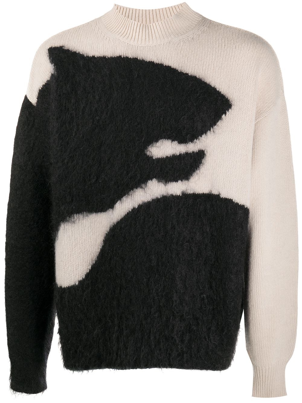 tiger motif jumper - 1