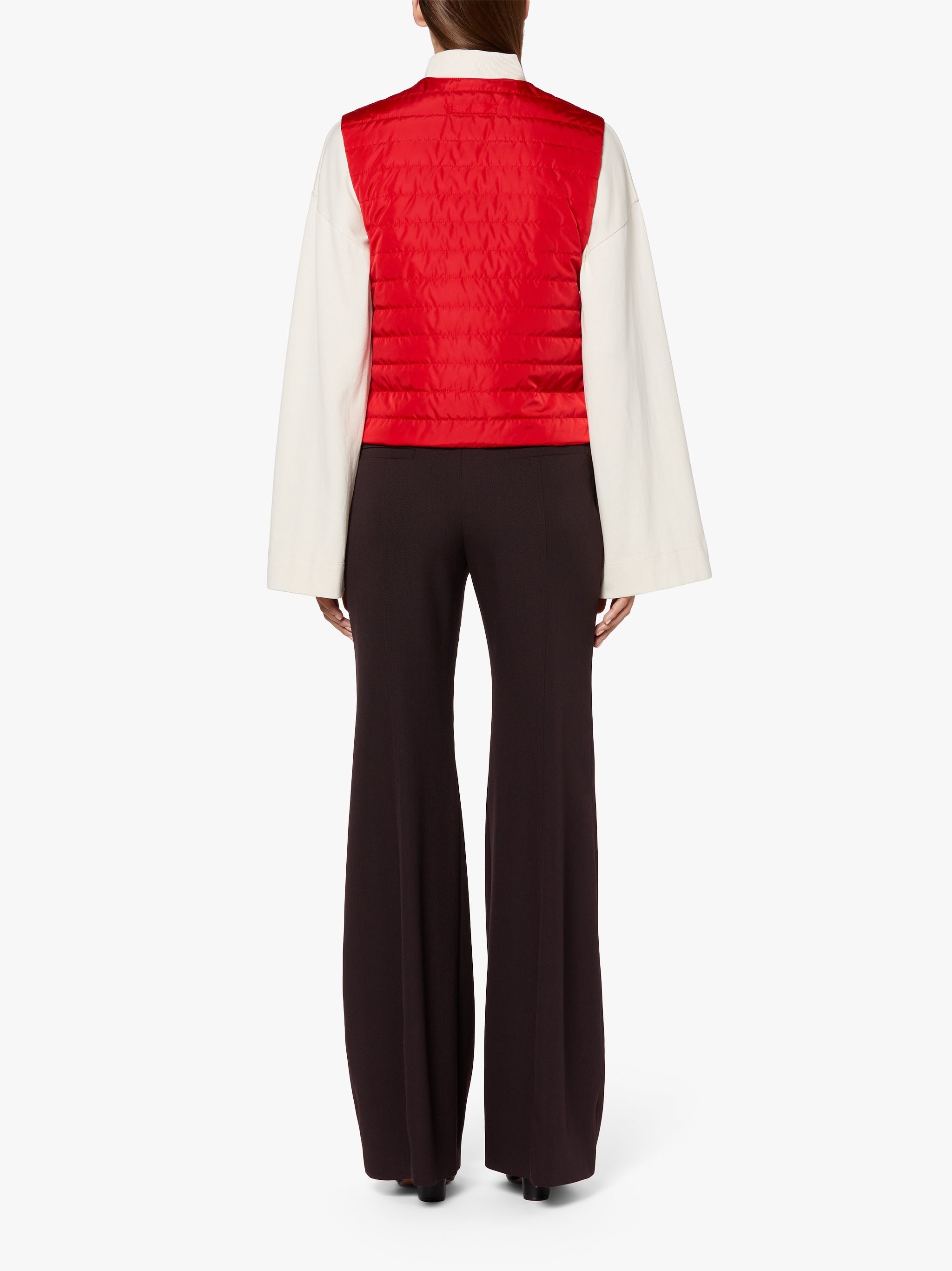 ISABEL RED NYLON LINER VEST | LQV-007 - 4