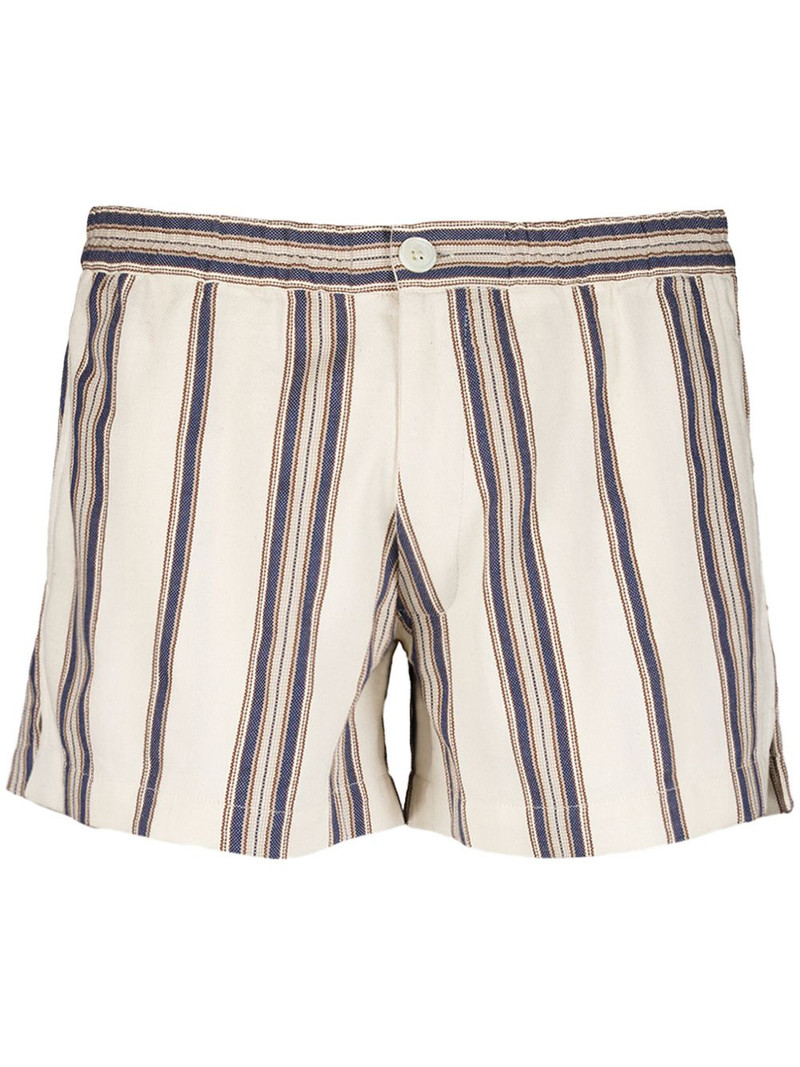 striped elasticated-waist shorts 1