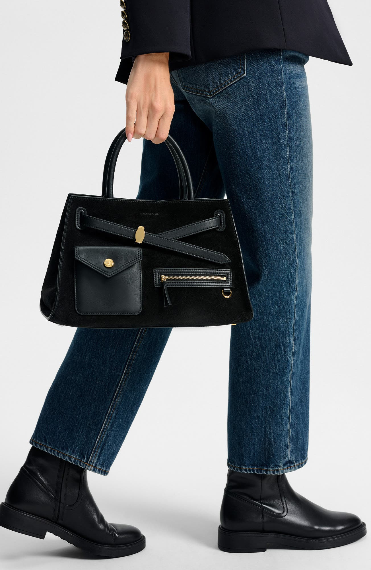 Veronica Beard Dash Cargo Top Handle Bag in Black at Nordstrom - 2