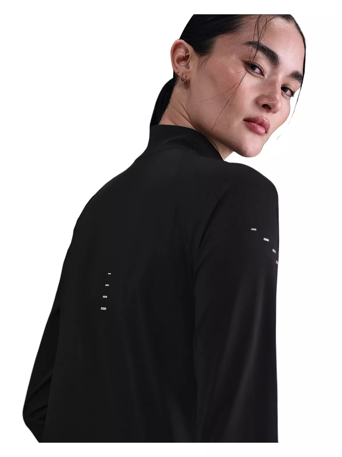 Women's Swift Dri-FIT Full-Zip Mid-Layer Running Jacket -Black - 2