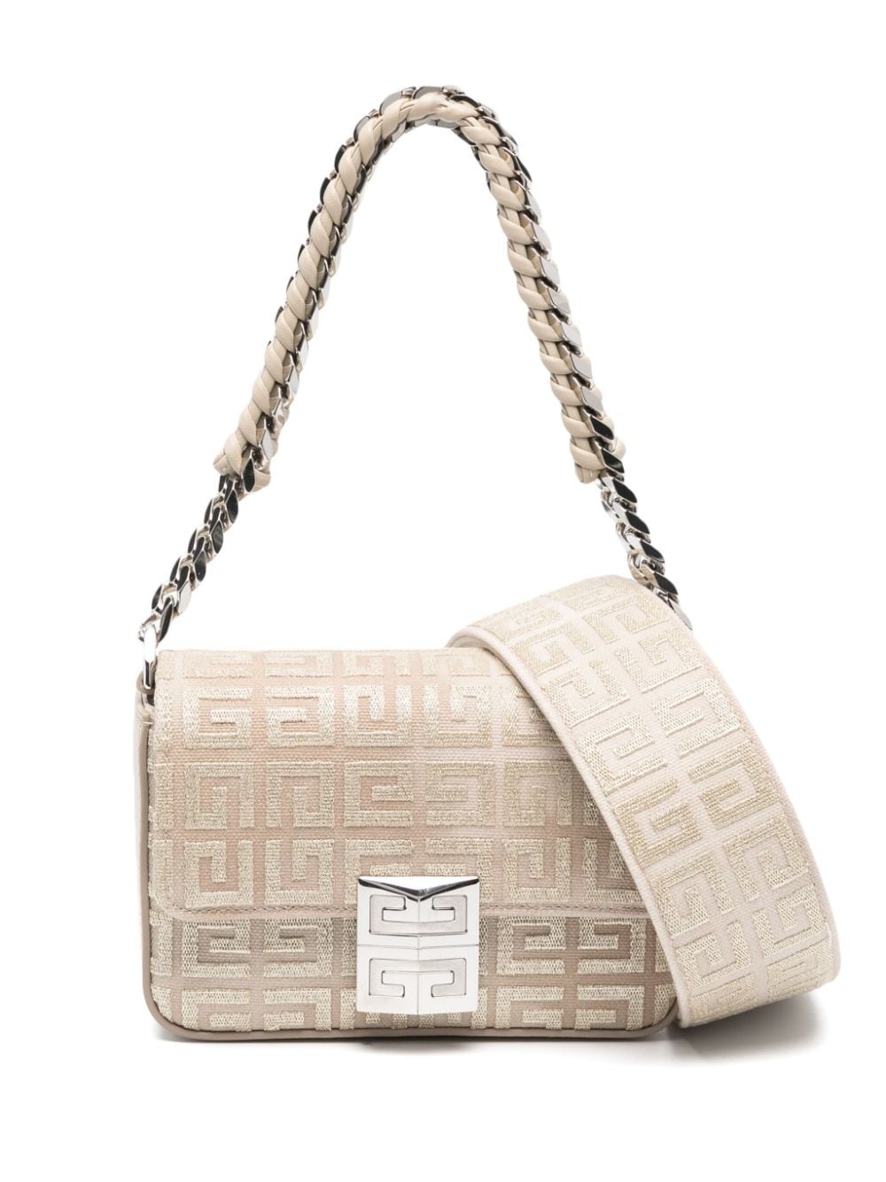 4G-jacquard shoulder bag - 1