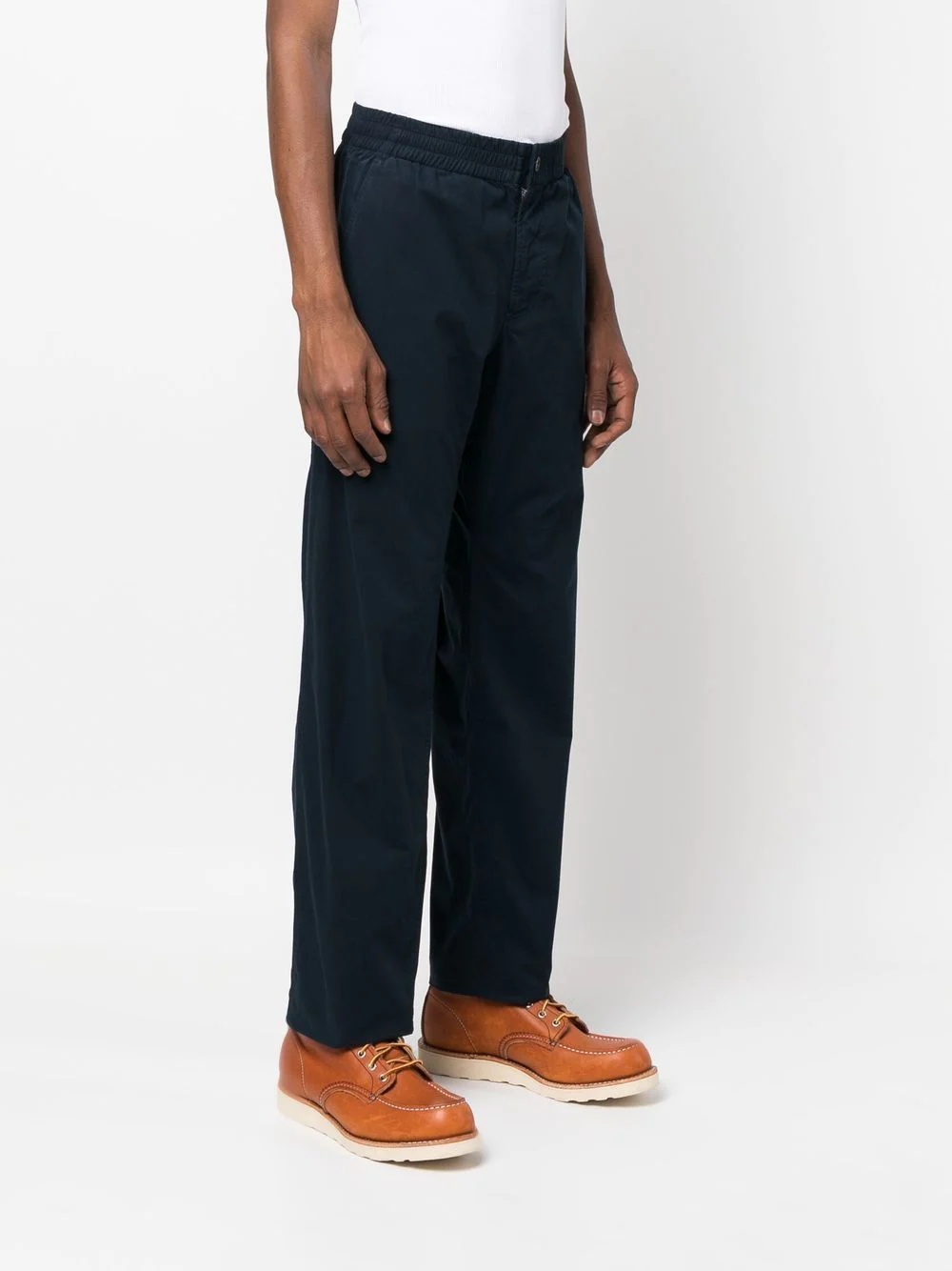 mid-rise straight-leg trousers - 3