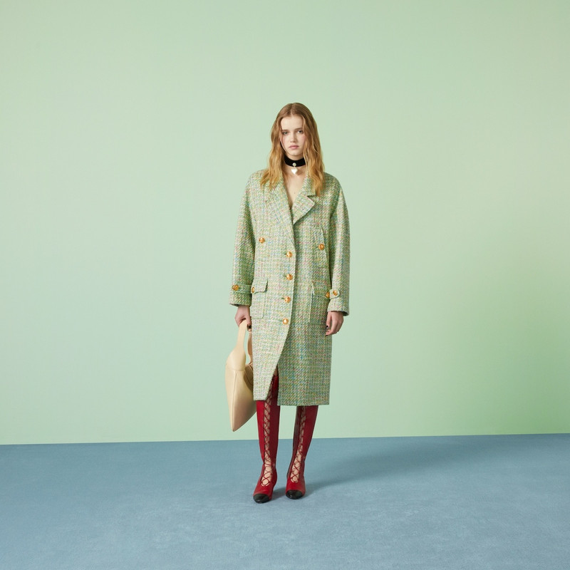 GUCCI Tweed coat outlook