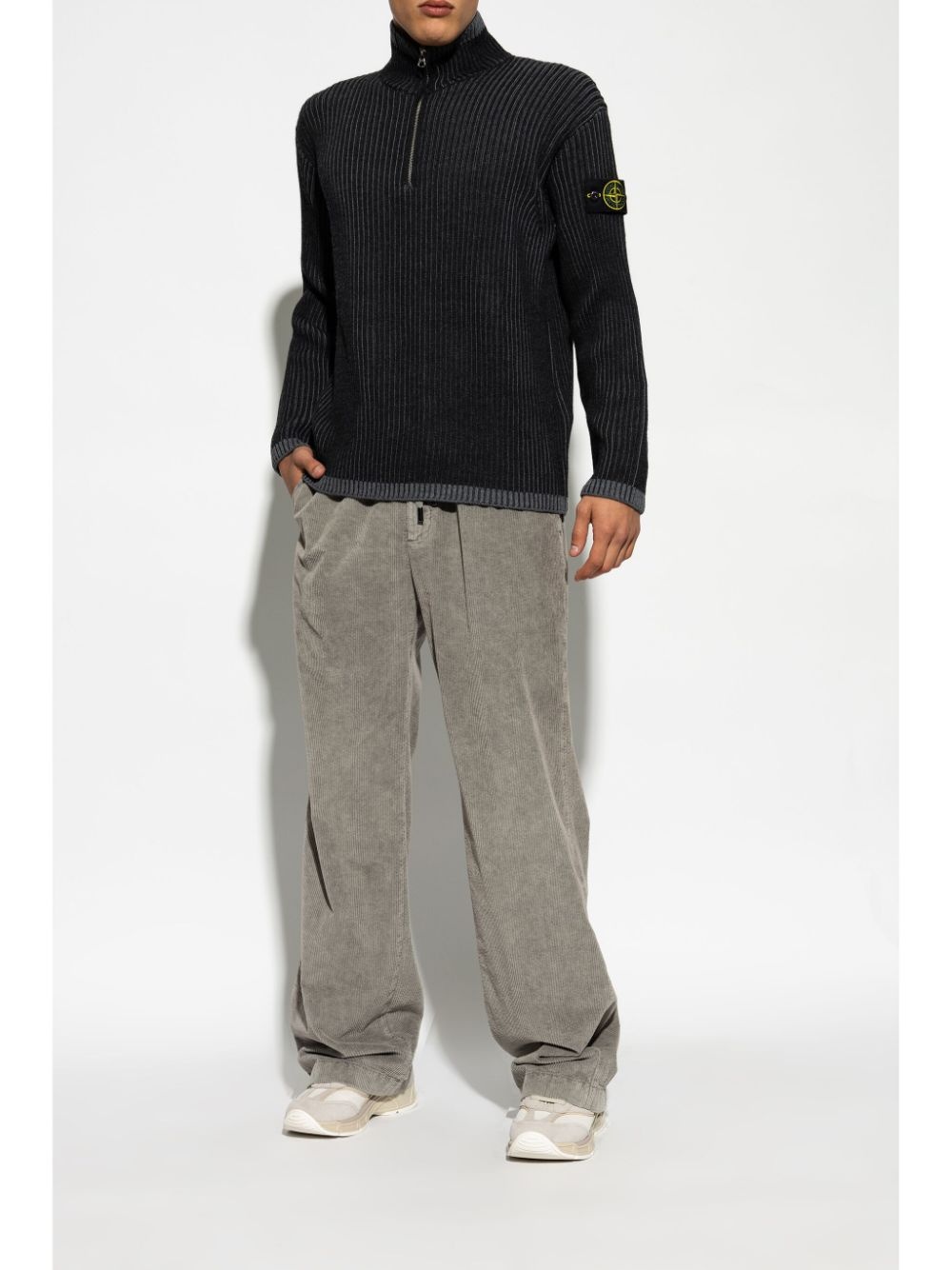 panelled sneakers - 3