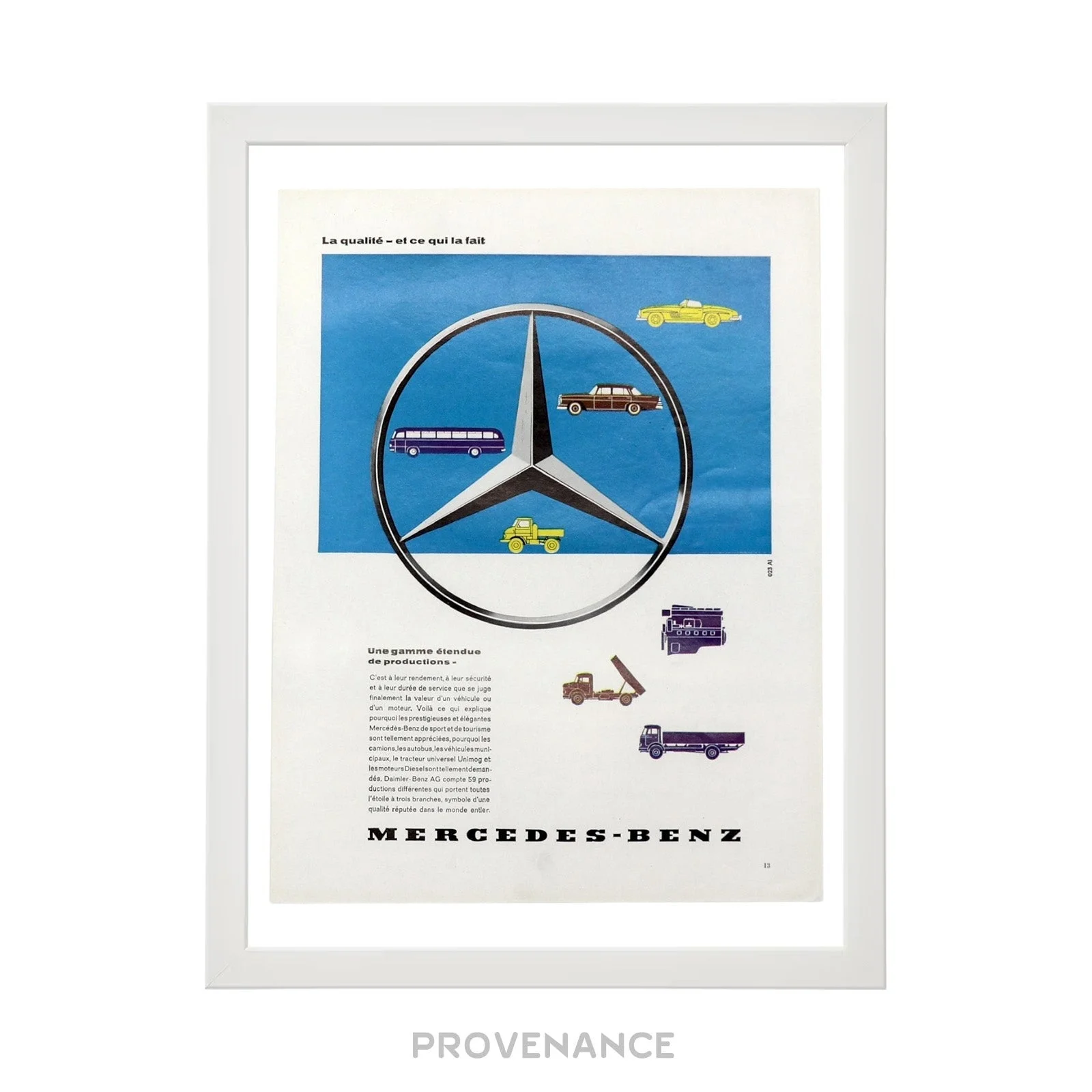 Mercedes-Benz Antique Vintage Newsprint Ad - Star Trucks - 1