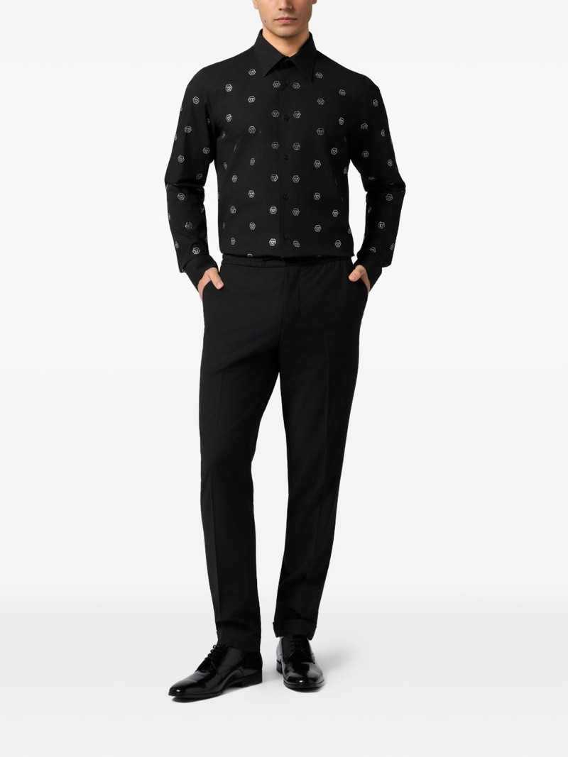 PHILIPP PLEIN rhinestone-embellished shirt outlook