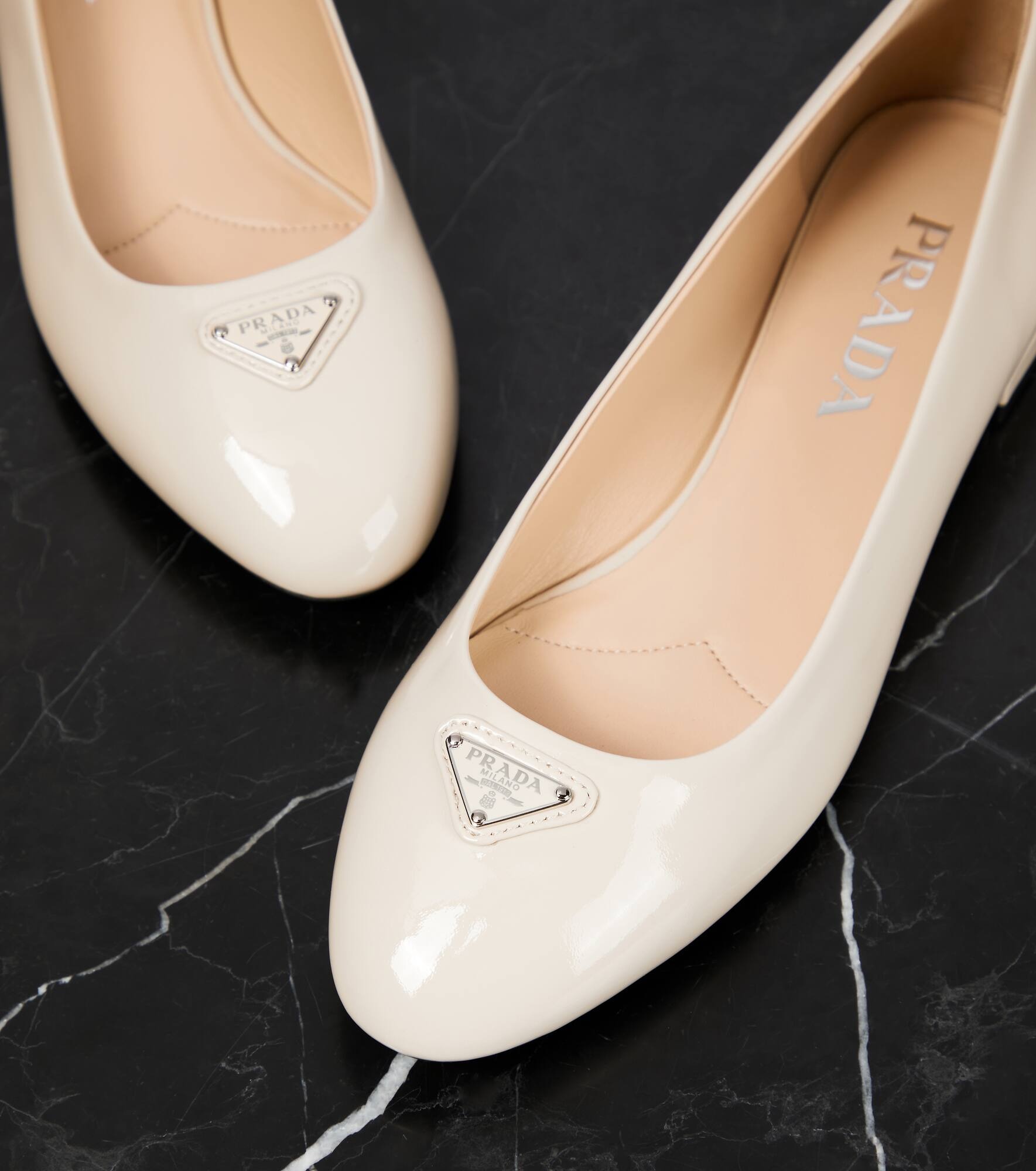 Logo patent leather ballet flats - 6
