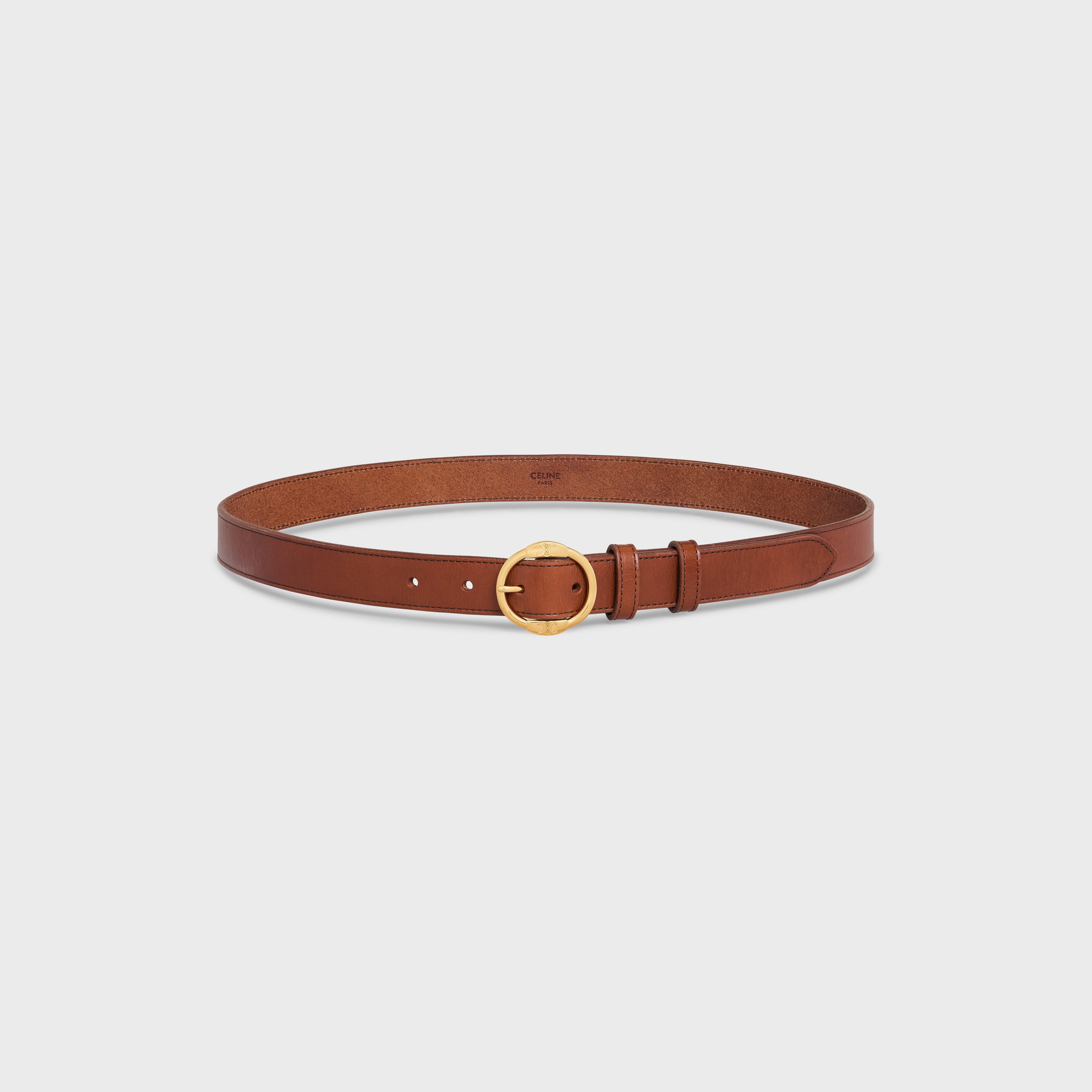 CELINE MEDIUM TWIN TRIOMPHE BELT in VINTAGE CALFSKIN