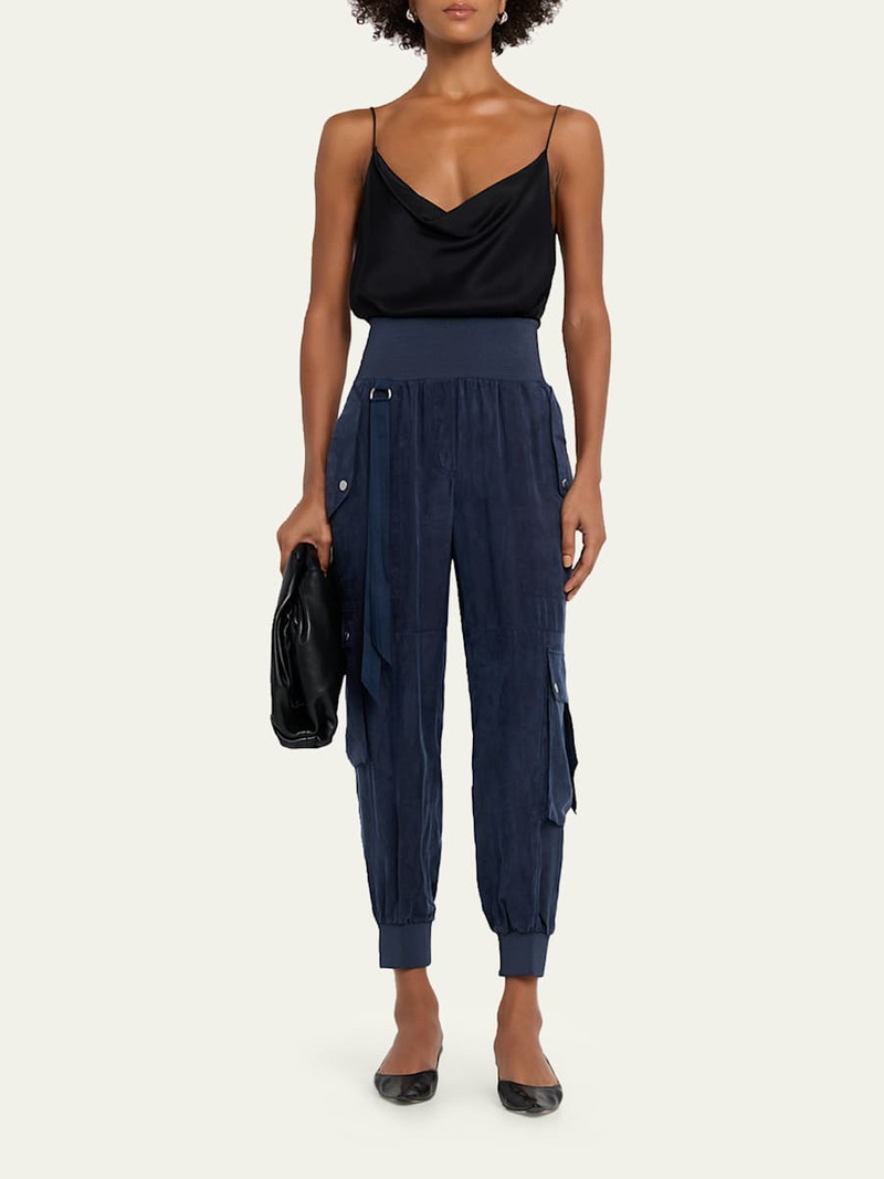 Cinq à Sept Harmony Washed Twill Parachute Pants outlook