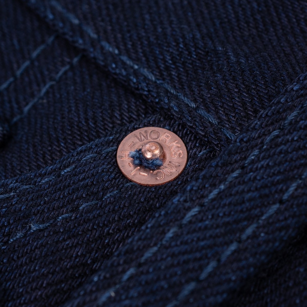 IH-666S-14ii 14oz Selvedge Denim Slim Straight Cut Jeans - Indigo/Indigo - 9