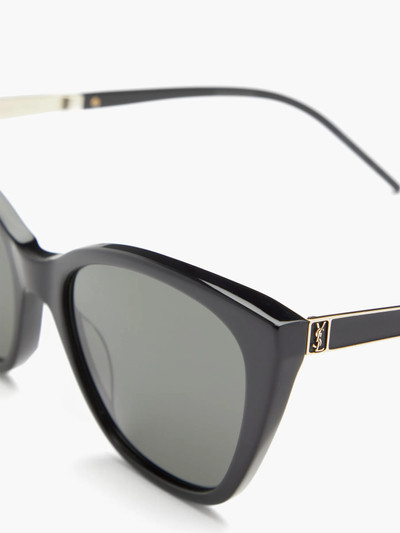 SAINT LAURENT Cat-eye acetate sunglasses outlook