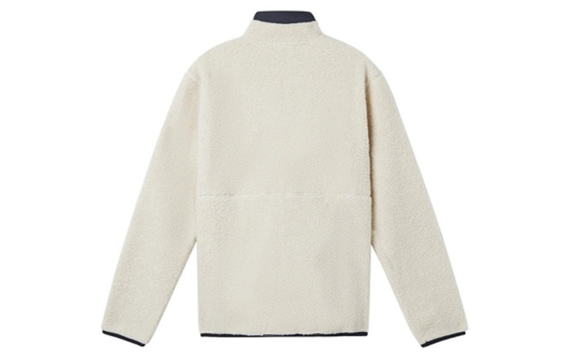 New Balance New Balance Men's New Balance Stand Collar Splicing Lamb's Wool Jacket White MDA3N511-CRE outlook