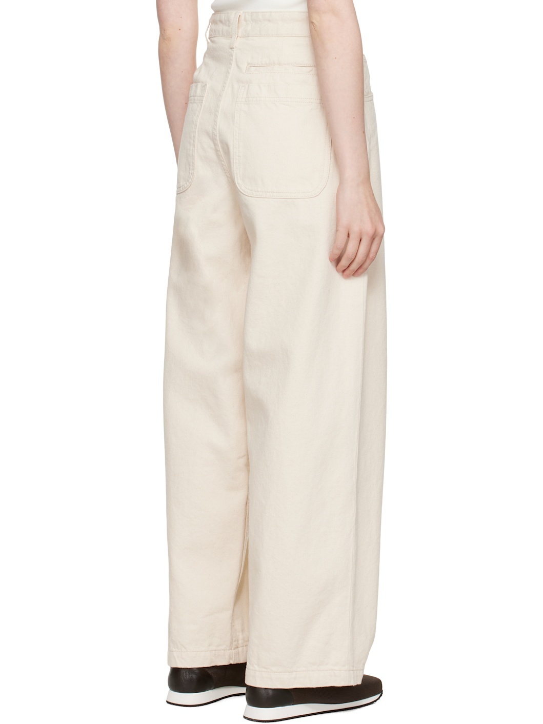 Beige Replacement Jeans - 3