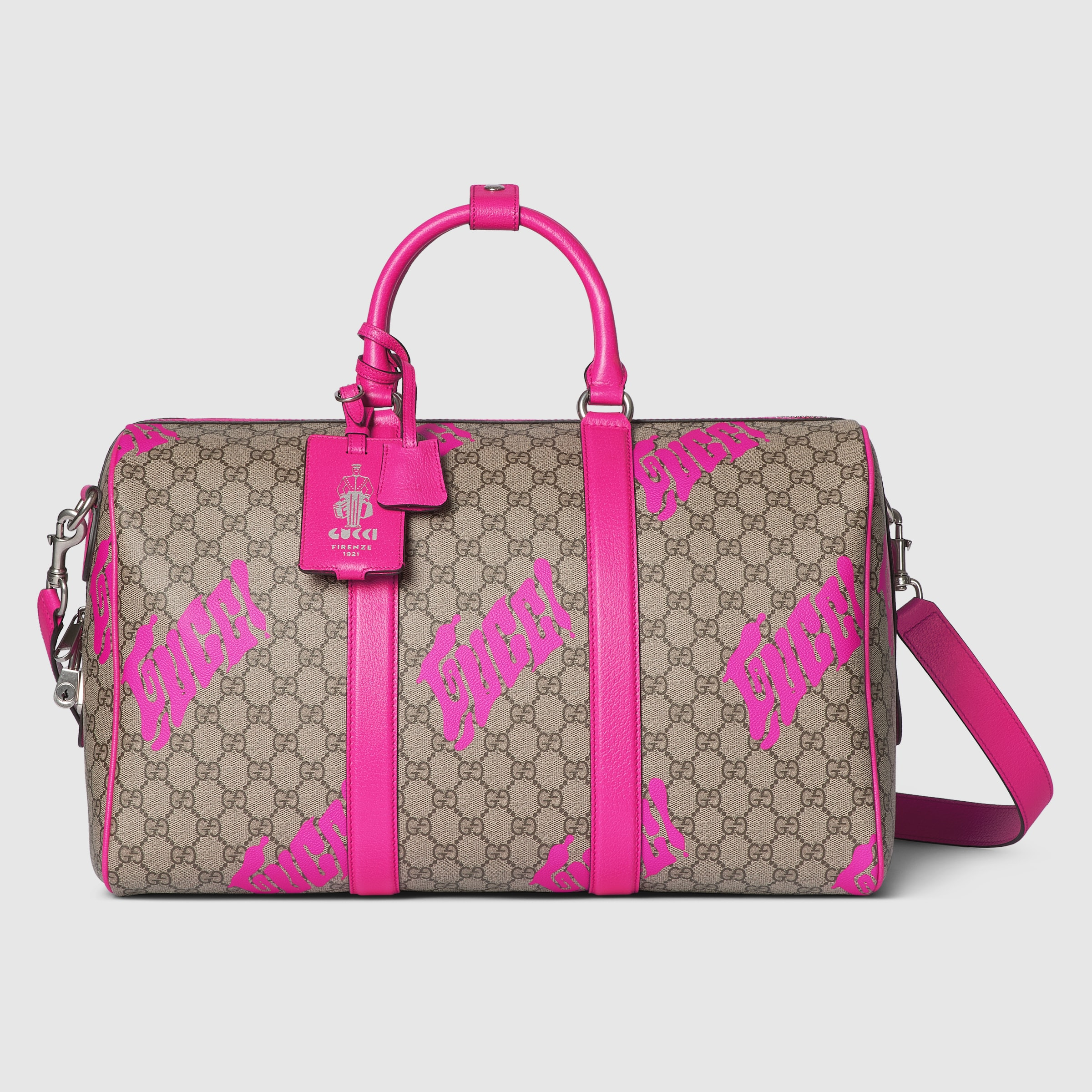 Medium duffle bag with print - 1