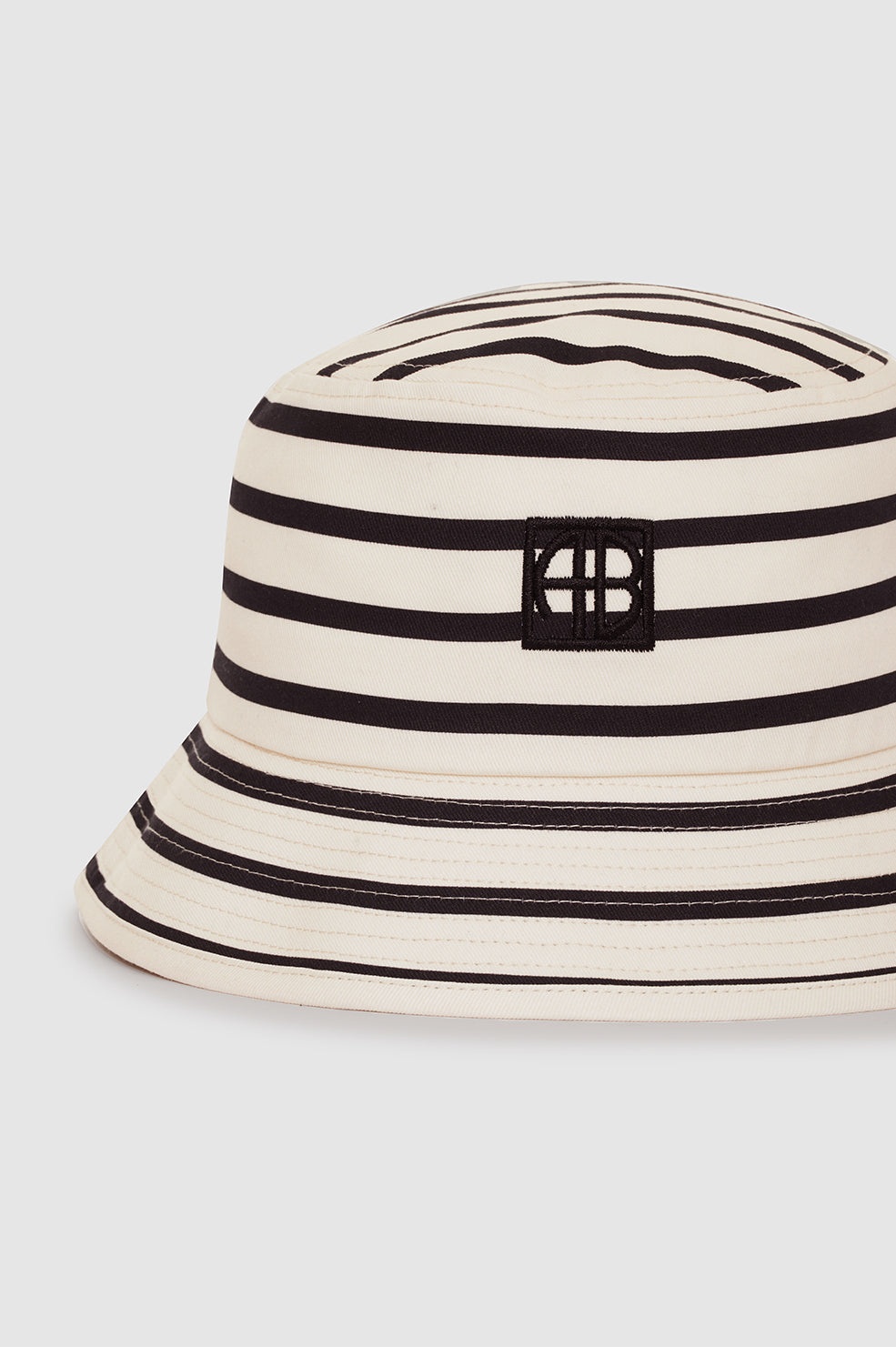 Nicks Bucket Hat - Black Stripe French Terry - 2