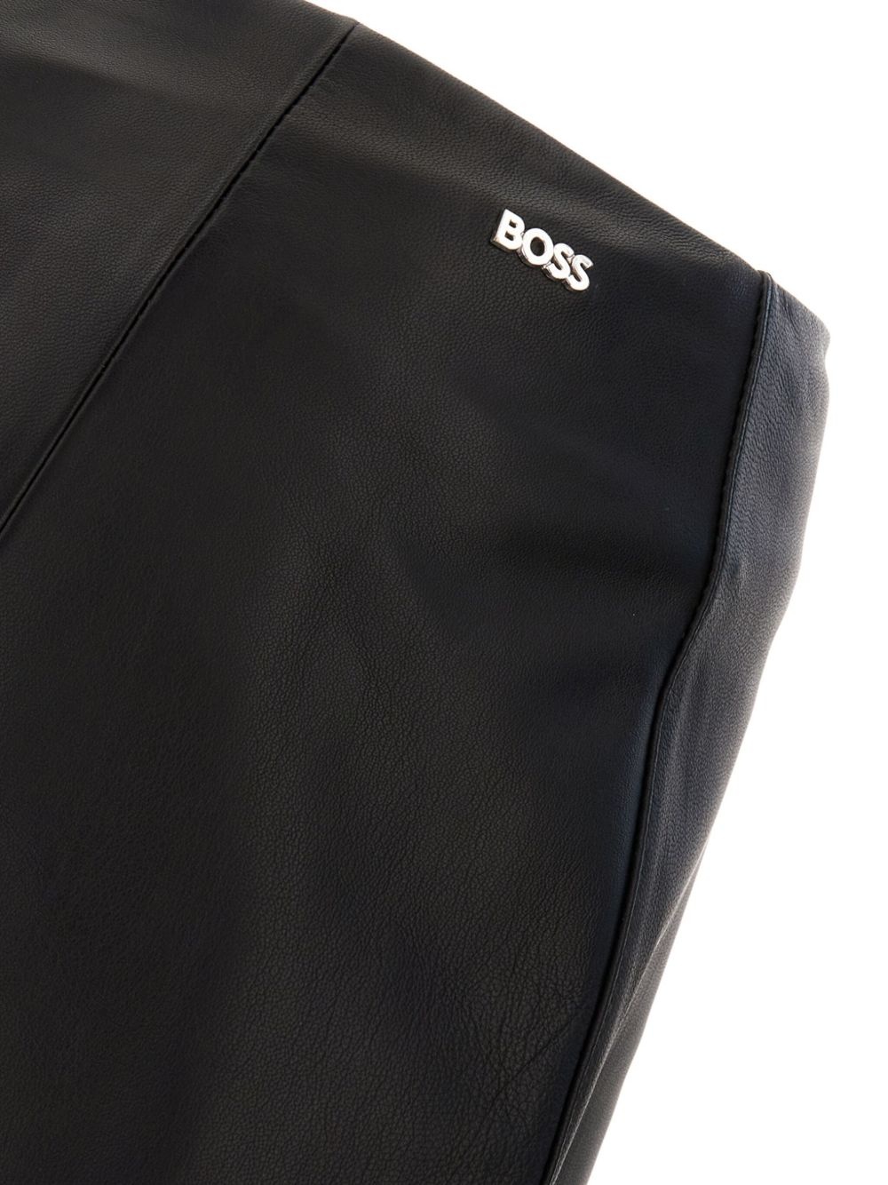 leather mini skirt - 3