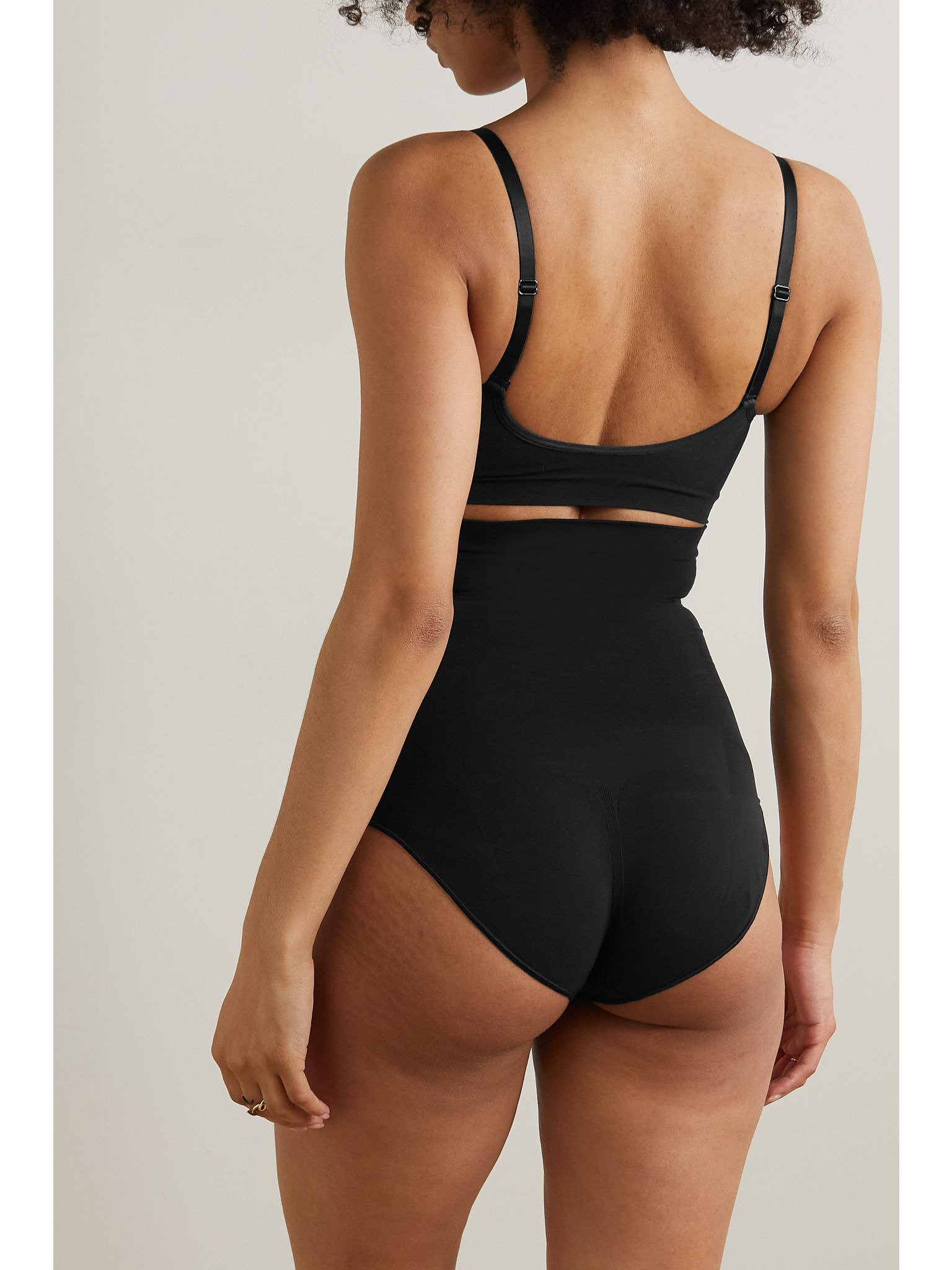 Seamless Sculpt High Waist Brief - Onyx Black - 3
