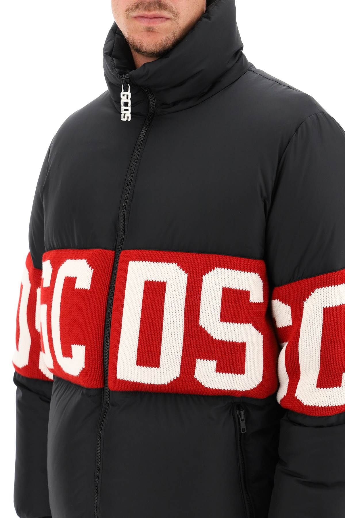 DOWN JACKET WITH LOGO BAND - 5