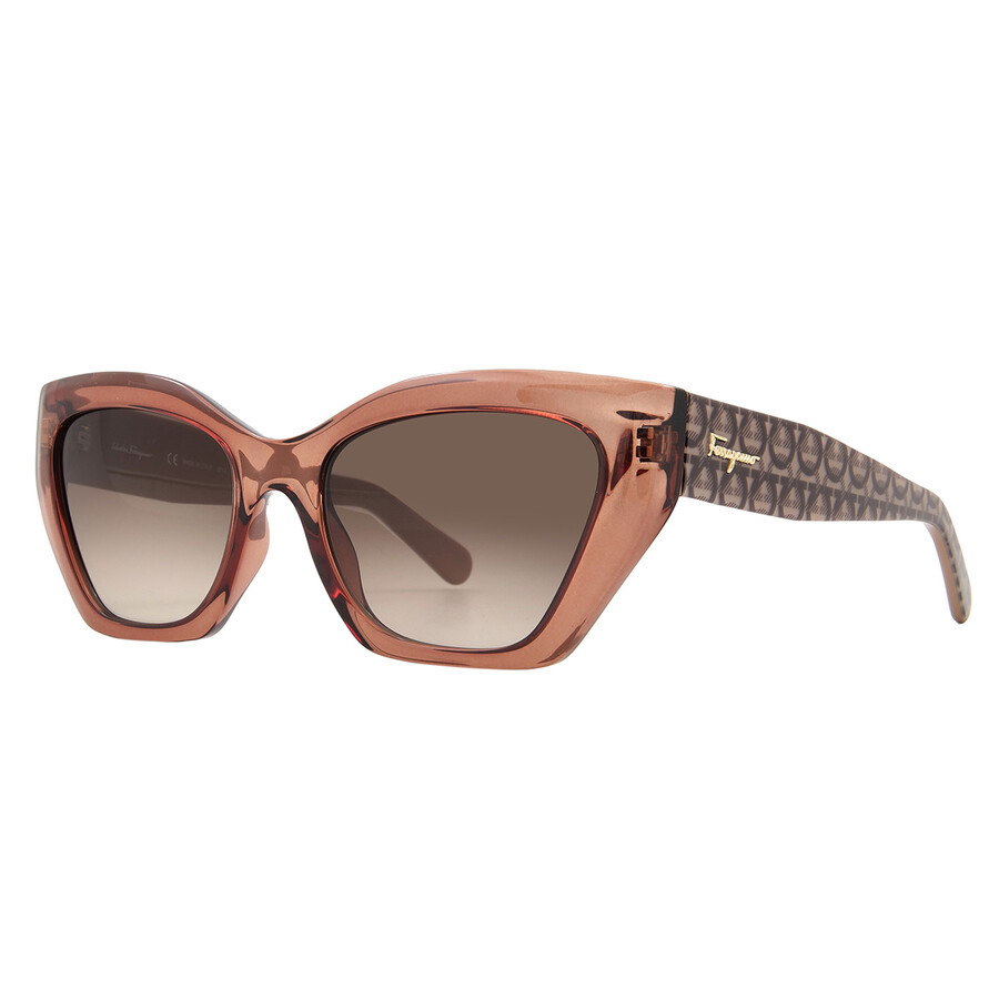 Ferragamo Brown Gradient Cat Eye Ladies Sunglasses SF1043S 232 54 - 2