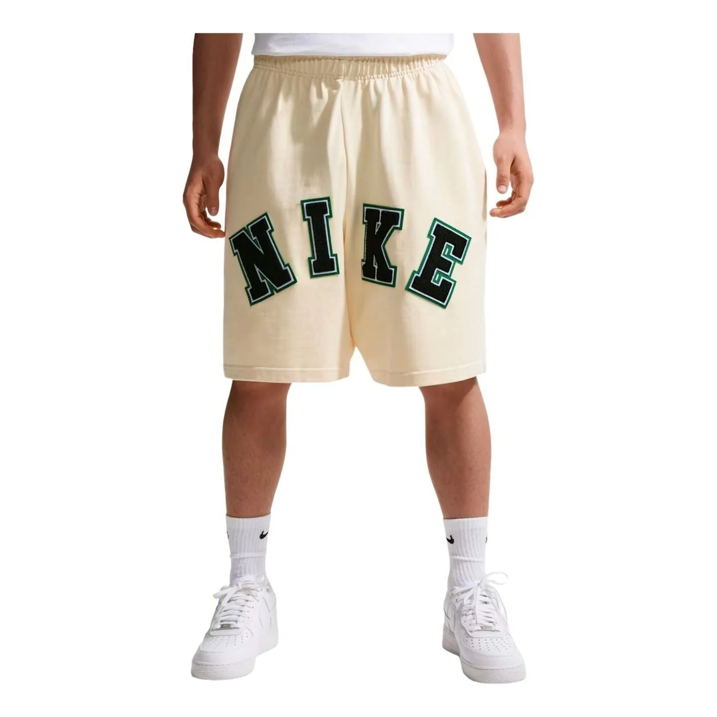 Nike Life Midweight Shorts 'Coconut Milk Black' IF2236-113 - 1