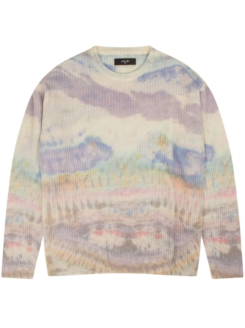 tie-dye cashmere jumper 1