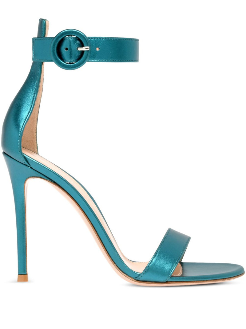 buckle-detail ankle-strap sandals 1