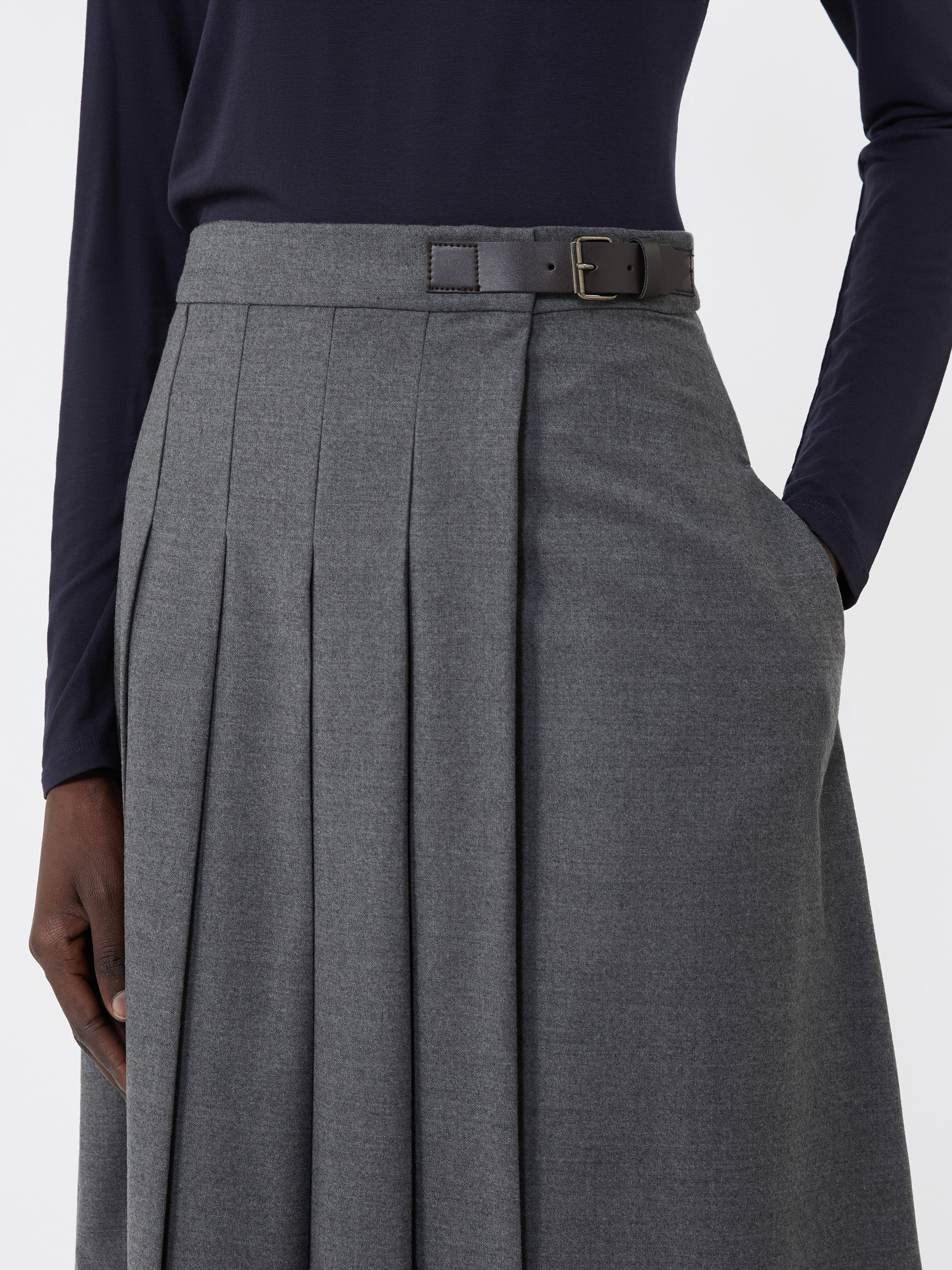 FASTOSO Wool wrap skirt - 5