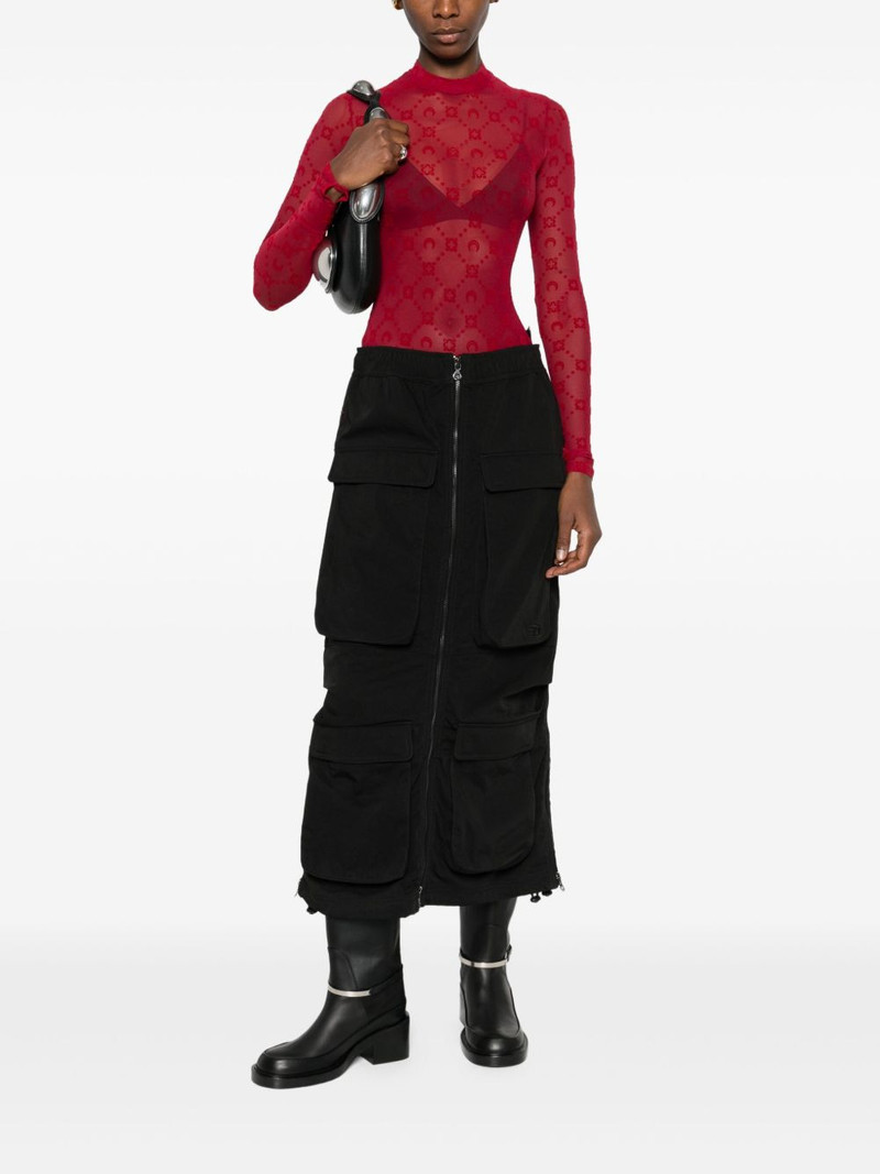 Marine Serre long-sleeve patterned top outlook